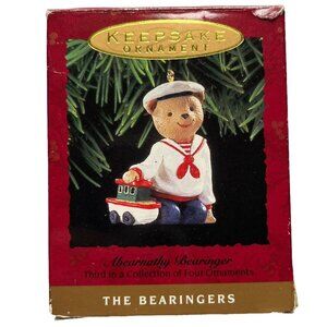 Hallmark Keepsafe Ornament Abernathy Bearinger Sailor Bear 1993 in box
